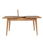 Hanah Home Vina 1053 Juego de Comedor Extensible Pino Atlántico y Antracita